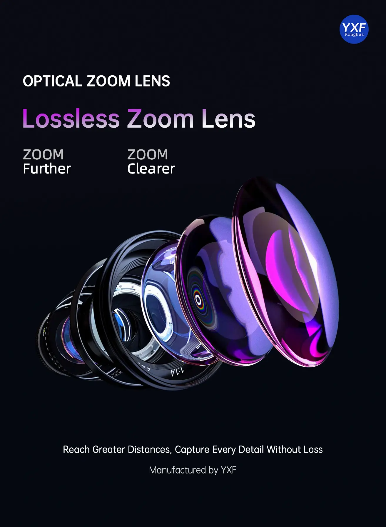 Lossless Zoom Lens for Optical Zoom Camera Module